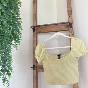 light yellow top
